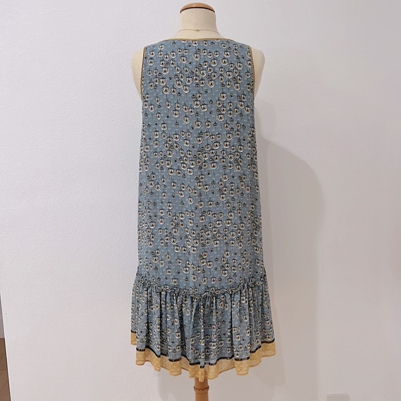 NWT Max Studio Blue & Yellow Midi Dress size S - Picture 2 of 4